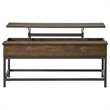 Pemberly Row 3-piece Lift Top Coffee and End Table Set in Brown Oak