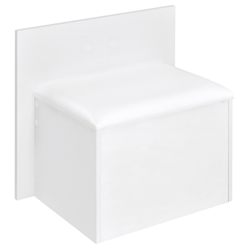 Pemberly Row 2-drawer Vanity Set with LED Mirror in White High Gloss