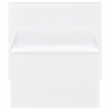 Pemberly Row 2-drawer Vanity Set with LED Mirror in White High Gloss
