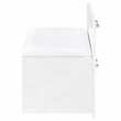 Pemberly Row 2-drawer Vanity Set with LED Mirror in White High Gloss