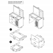 Pemberly Row 2-drawer Vanity Set with LED Mirror in Black High Gloss