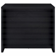 Pemberly Row 12-Bottle Engineered Wood Freestanding Home Bar in Black