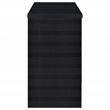 Pemberly Row 12-Bottle Engineered Wood Freestanding Home Bar in Black
