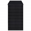 Pemberly Row 12-Bottle Engineered Wood Freestanding Home Bar in Black