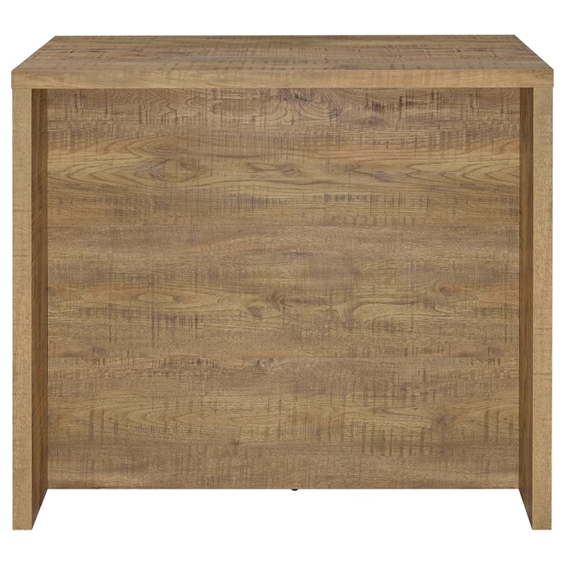Pemberly Row 12-Bottle Engineered Wood Freestanding Home Bar in Mango