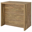 Pemberly Row 12-Bottle Engineered Wood Freestanding Home Bar in Mango