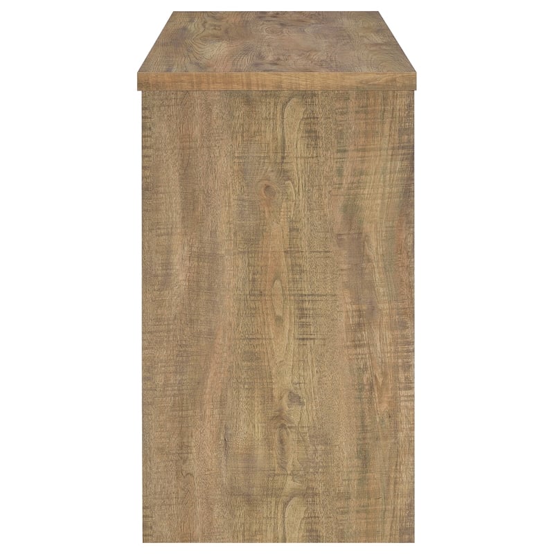Pemberly Row 12-Bottle Engineered Wood Freestanding Home Bar in Mango