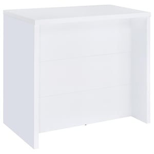 Pemberly Row 12-Bottle Engineered Wood Freestanding Home Bar in White