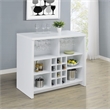 Pemberly Row 12-Bottle Engineered Wood Freestanding Home Bar in White