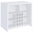 Pemberly Row 12-Bottle Engineered Wood Freestanding Home Bar in White