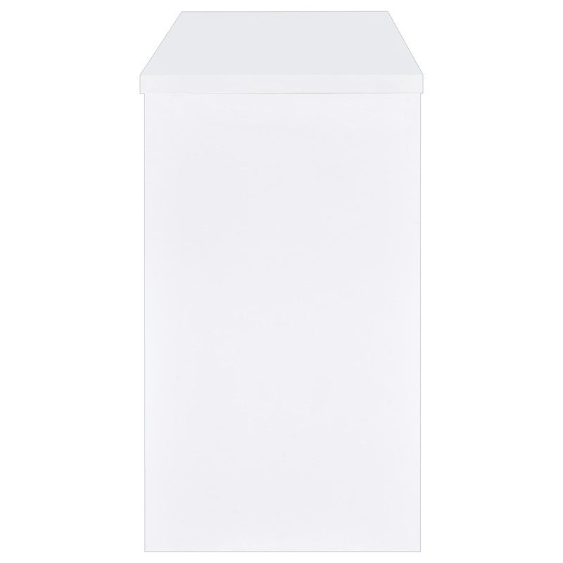 Pemberly Row 12-Bottle Engineered Wood Freestanding Home Bar in White