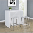 Pemberly Row 12-Bottle Engineered Wood Freestanding Home Bar in White