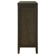 Pemberly Row 6-drawer Rubberwood Dresser Cabinet in Dark Cocoa