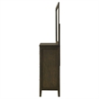 Pemberly Row 6-drawer Rubberwood Dresser and Mirror Set in Dark Cocoa