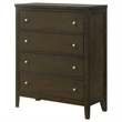 Pemberly Row 4-drawer Rubberwood Chest of Drawers in Dark Cocoa