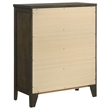 Pemberly Row 4-drawer Rubberwood Chest of Drawers in Dark Cocoa