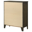 Pemberly Row 4-drawer Rubberwood Chest of Drawers in Dark Cocoa