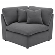 Pemberly Row 5-piece Upholstered Modular Sectional Sofa in Charcoal