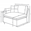 Pemberly Row 5-piece Upholstered Modular Sectional Sofa in Charcoal