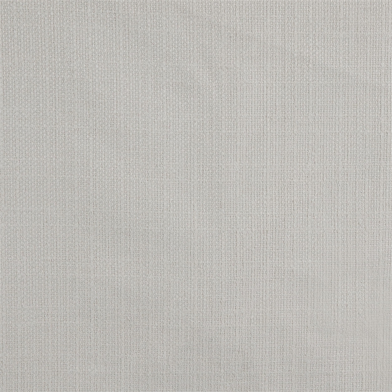 Pemberly Row Square Upholstered Fabric Ottoman with Wood Frame in Ivory