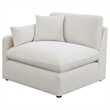 Pemberly Row 4-piece Upholstered Fabric Modular Sectional Sofa in Ivory