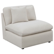 Pemberly Row 4-piece Upholstered Fabric Modular Sectional Sofa in Ivory
