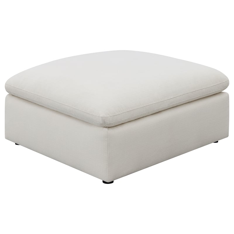 Pemberly Row 4-piece Upholstered Fabric Modular Sectional Sofa in Ivory