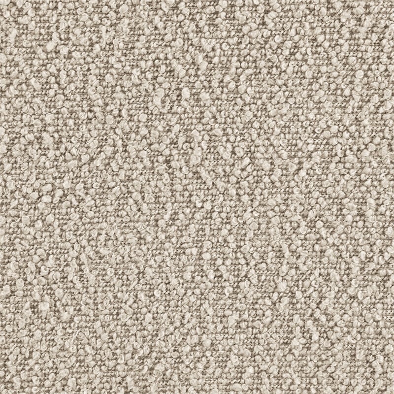 Pemberly Row Boucle Upholstered Accent Arm Chair with Wood Arms in Latte