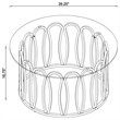 Pemberly Row 2-Piece Round Coffee and End Table Set in Chocolate Chrome