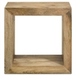 Pemberly Row 3-Piece Solid Mango Wood Coffee and End Table Set in Natural