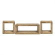Pemberly Row 3-Piece Solid Mango Wood Coffee and End Table Set in Natural