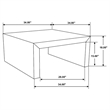 Pemberly Row 2-Piece Solid Sheesham Coffee and End Table Set in Auburn