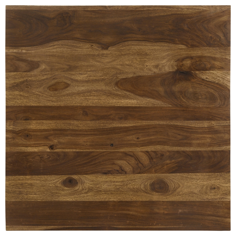 Pemberly Row 3-Piece Solid Sheesham Coffee and End Table Set in Auburn