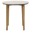 Pemberly Row 2-Piece Marble and Mango Coffee and End Table Set in White