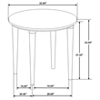 Pemberly Row 2-Piece Marble and Mango Coffee and End Table Set in White