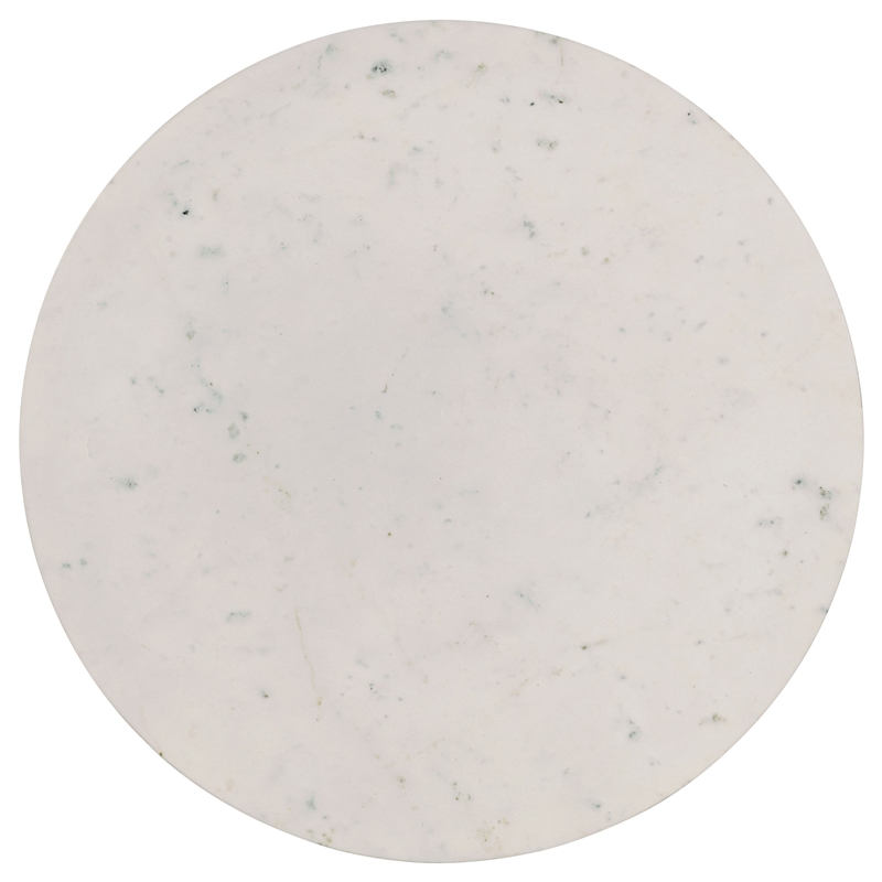 Pemberly Row 3-Piece Marble and Mango Coffee and End Table Set in White