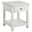 Pemberly Row 2-piece Coffee and 1-drawer End Table Set in White