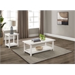 Pemberly Row 2-piece Coffee and End Table Set in Distressed White