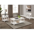 Pemberly Row 3-piece Coffee and 1-drawer End Table Set in White
