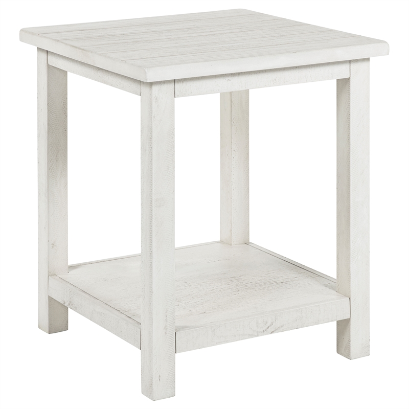 Pemberly Row 3-piece Coffee and End Table Set in Distressed White