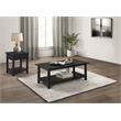Pemberly Row 2-piece Coffee and 1-drawer End Table Set in Java