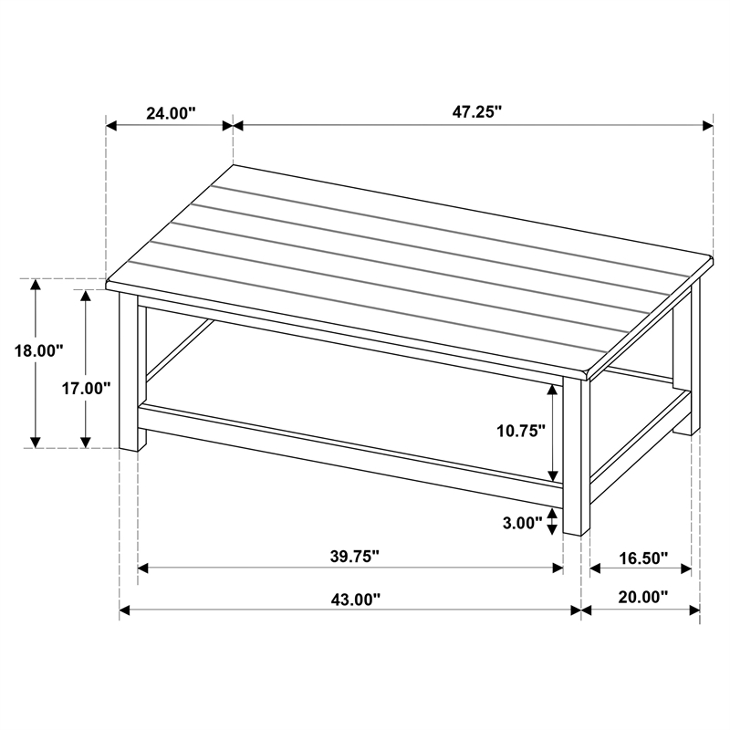 Pemberly Row 2-piece Coffee and 1-drawer End Table Set in Java