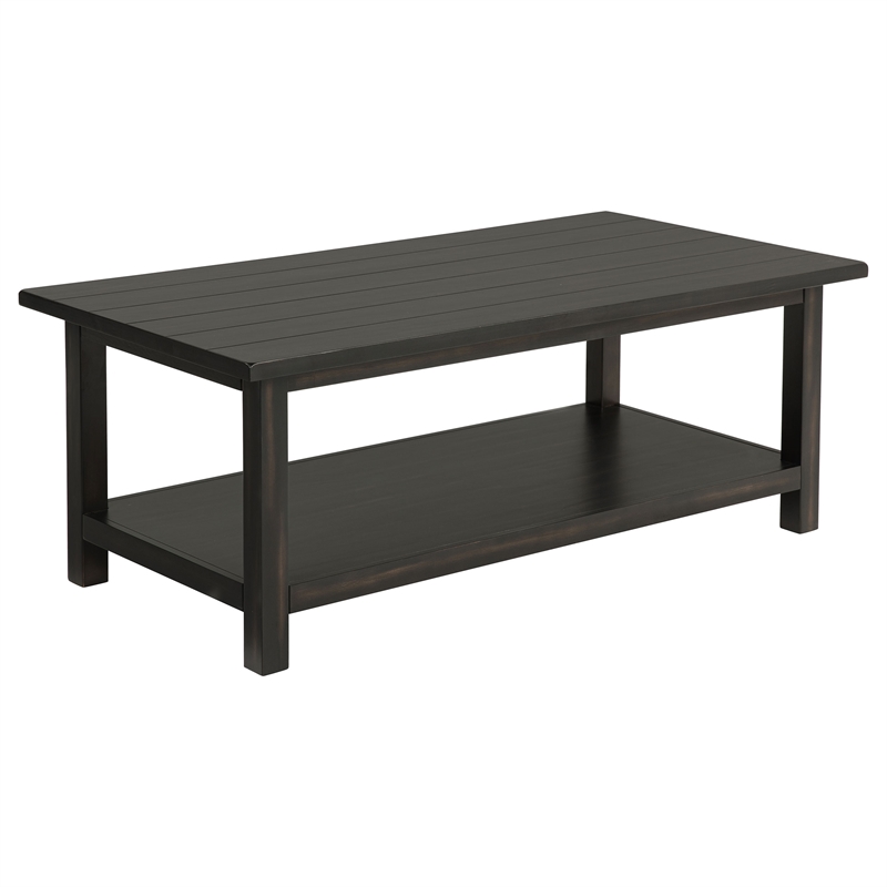 Pemberly Row 2-piece Coffee and 1-drawer End Table Set in Java