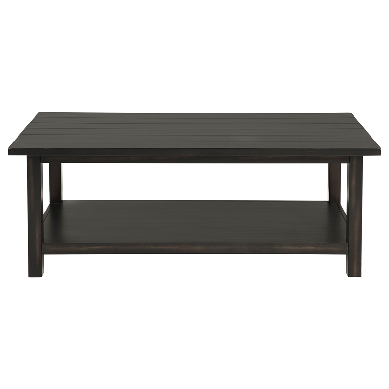Pemberly Row 2-piece Coffee and 1-drawer End Table Set in Java