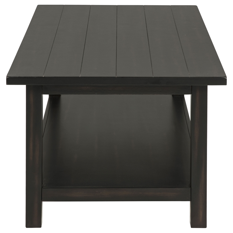 Pemberly Row 2-piece Coffee and 1-drawer End Table Set in Java