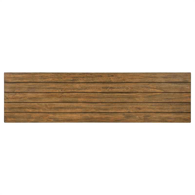Pemberly Row 60-inch TV Stand Media Console in Distressed Brown