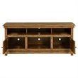 Pemberly Row 60-inch TV Stand Media Console in Distressed Brown