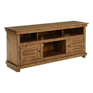 Pemberly Row 60-inch TV Stand Media Console in Distressed Brown
