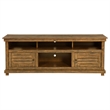 Pemberly Row 70-inch TV Stand Media Console in Distressed Brown