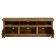 Pemberly Row 70-inch TV Stand Media Console in Distressed Brown